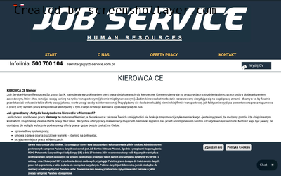  Job Service - Kierowca C+E Niemcy